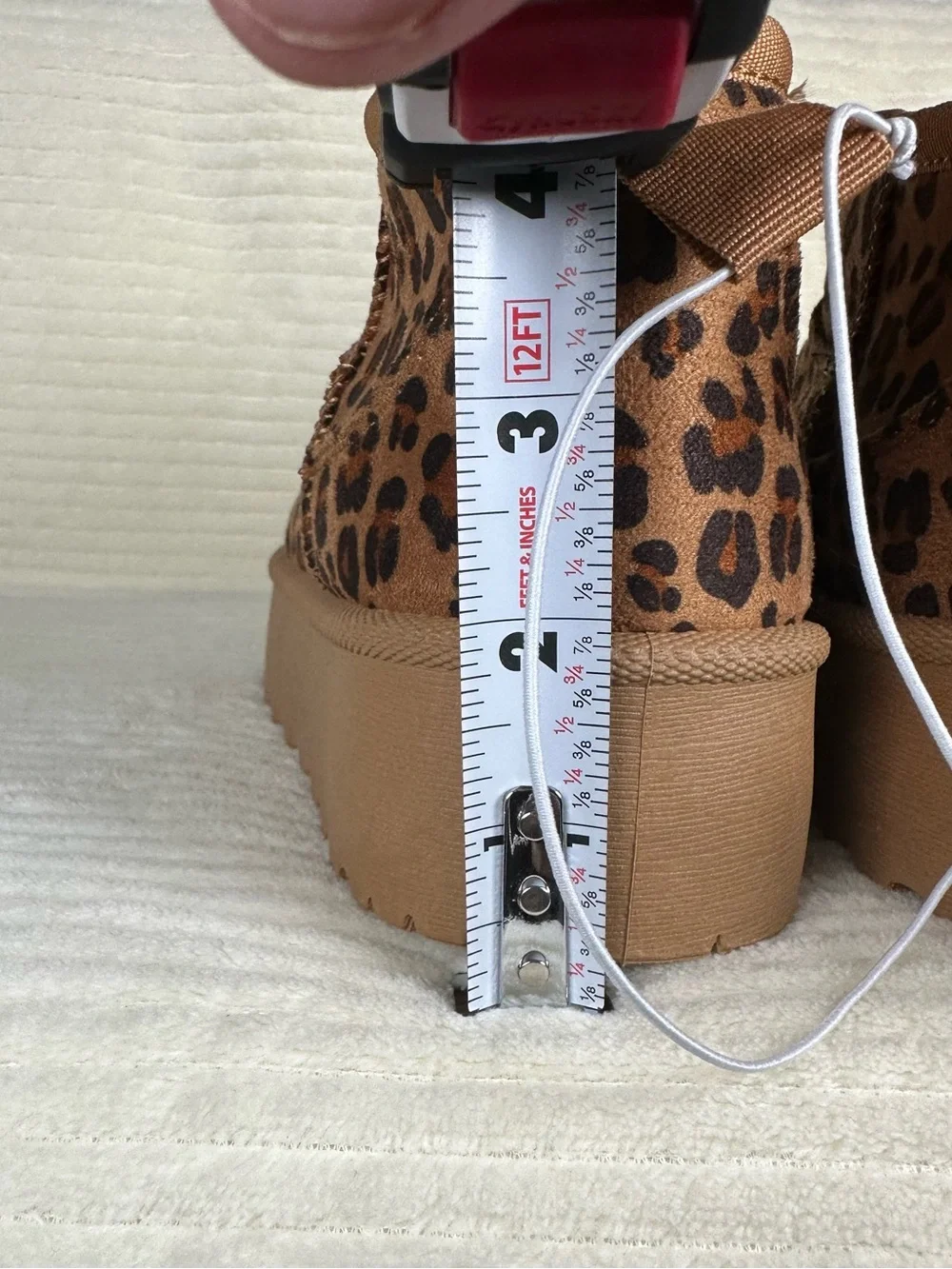 Olivia & Kate Little Girls Stormy Leopard Platform Booties NWT Size 1